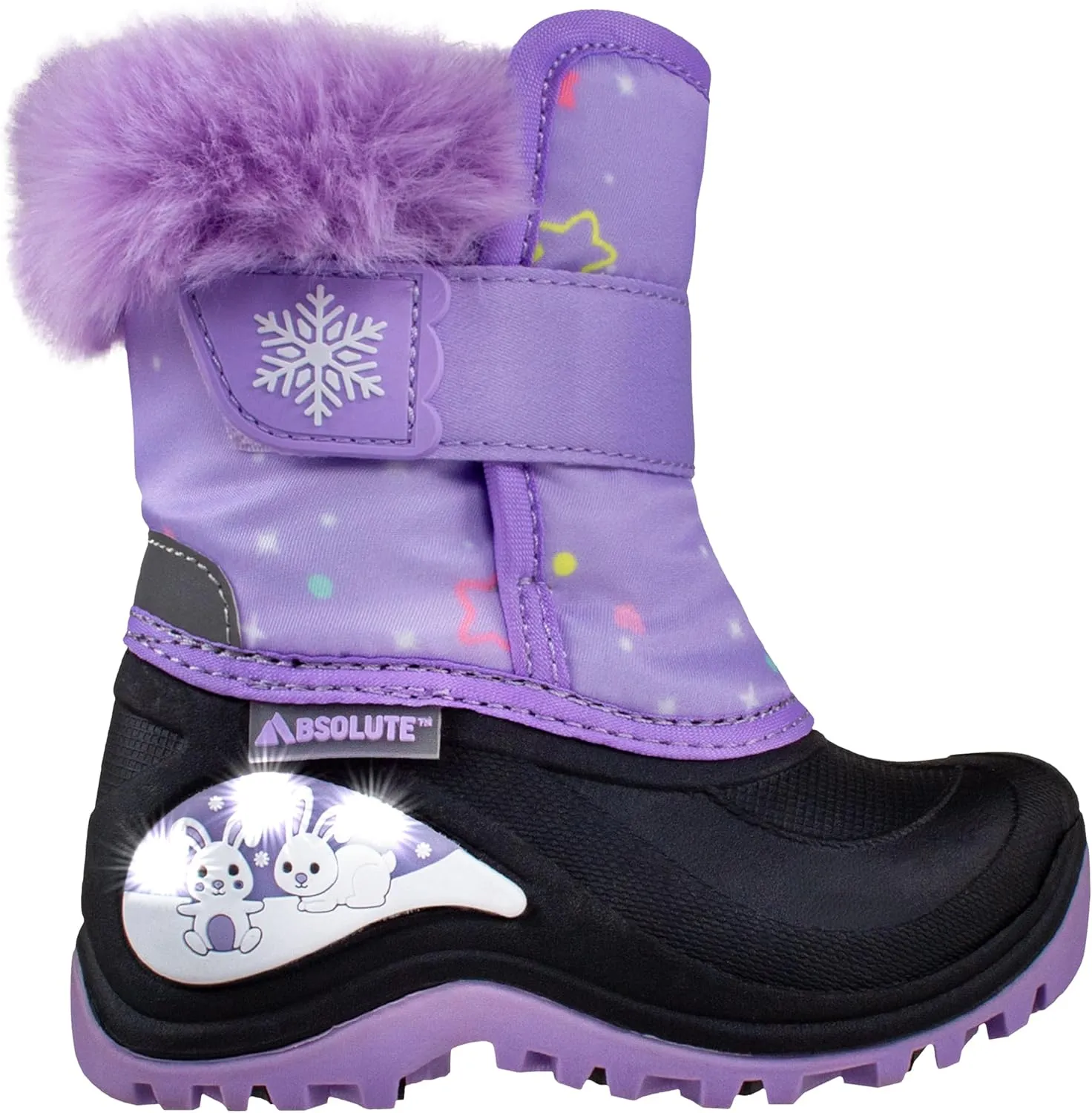 Absolute Stella Toddler Little Kids High Snow Winter Boots, Warm, Insulated, Waterproof Shell