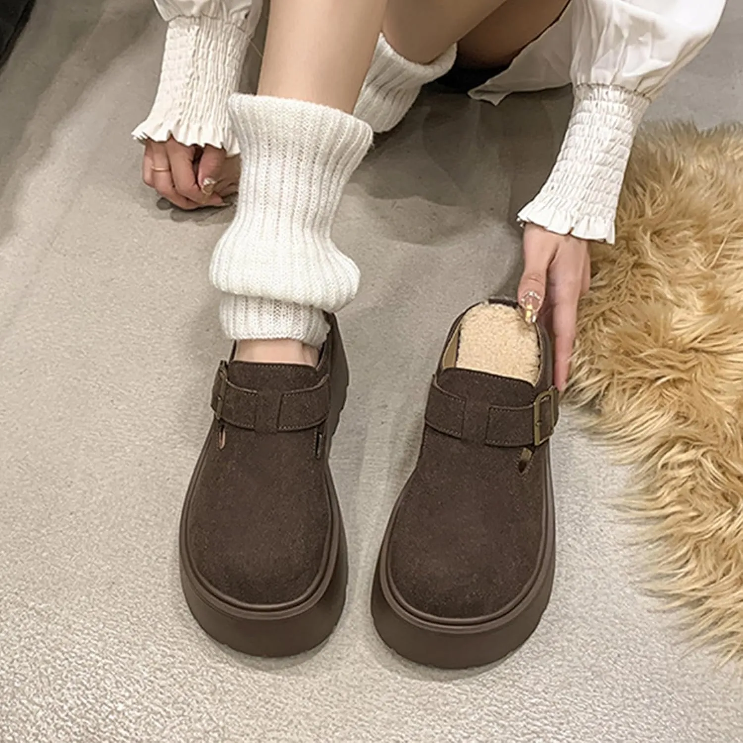 Adjustable Women's Clogs Slippers Flat Clogs Women's Mules and Clogs Fashion Indoor Mopping Casual Shoes Women's Slippers Clogs Outdoor Shoes