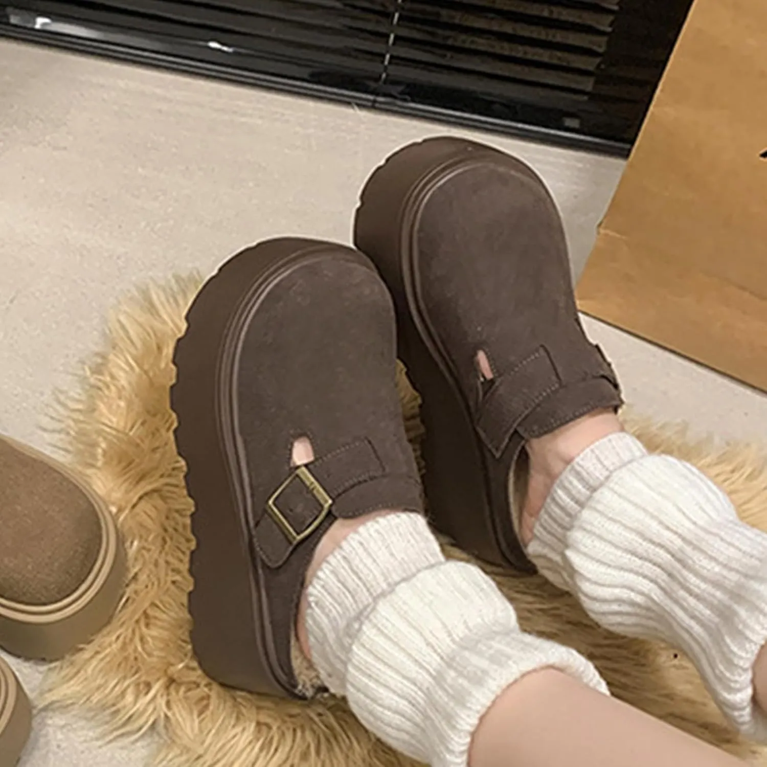 Adjustable Women's Clogs Slippers Flat Clogs Women's Mules and Clogs Fashion Indoor Mopping Casual Shoes Women's Slippers Clogs Outdoor Shoes