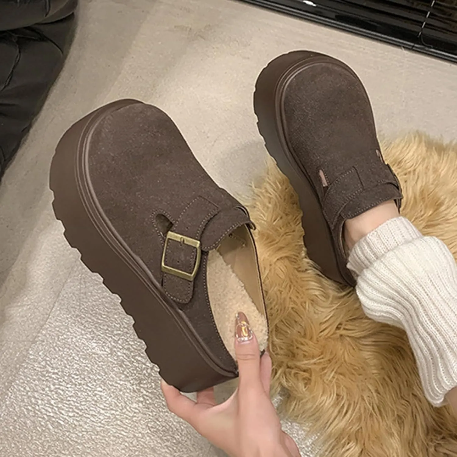 Adjustable Women's Clogs Slippers Flat Clogs Women's Mules and Clogs Fashion Indoor Mopping Casual Shoes Women's Slippers Clogs Outdoor Shoes