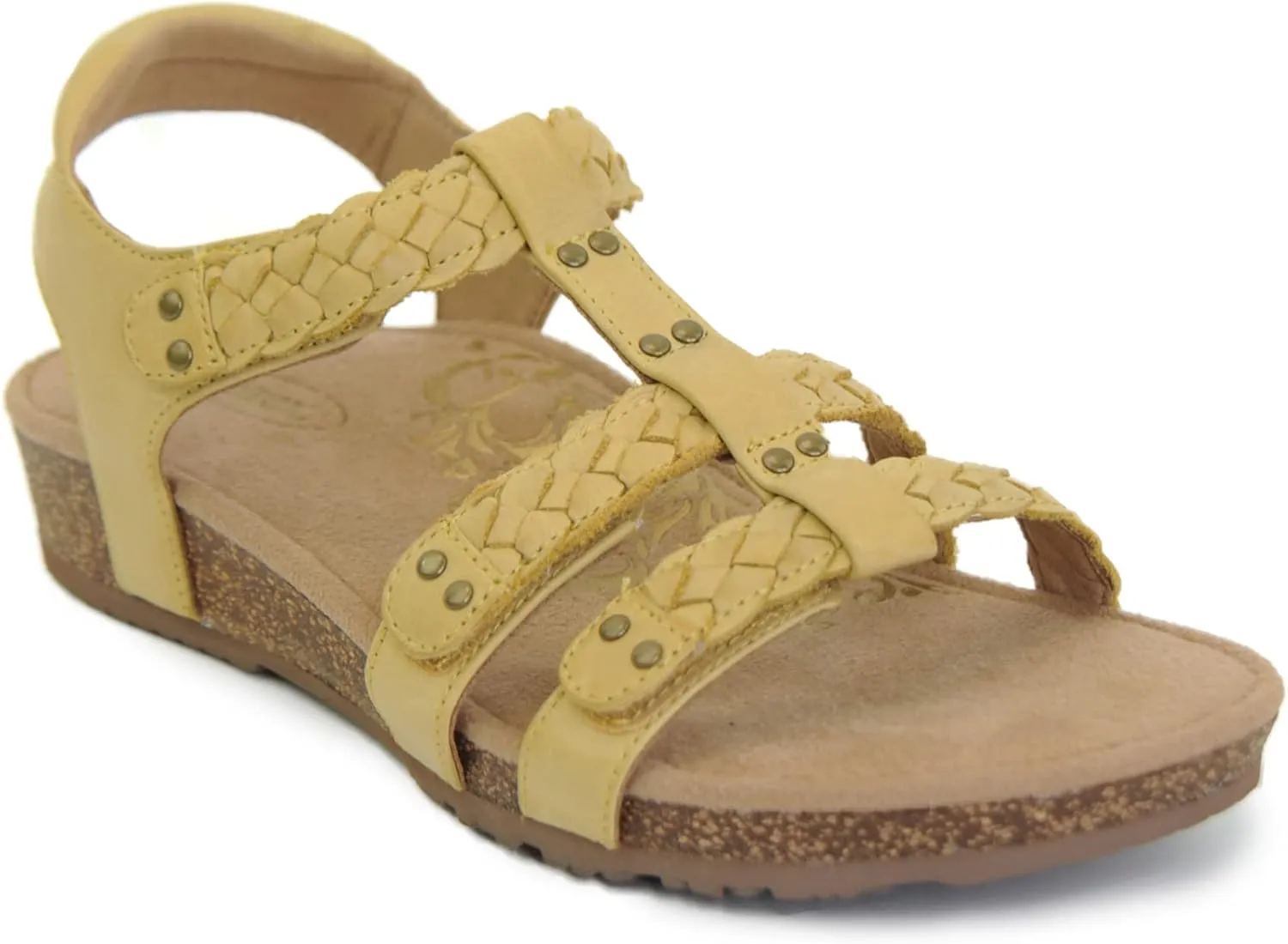 Aetrex Women's Reese Orthopedic Gladiator Sandals for Women - Adjustable Womens Sandals with Removable Center Strap