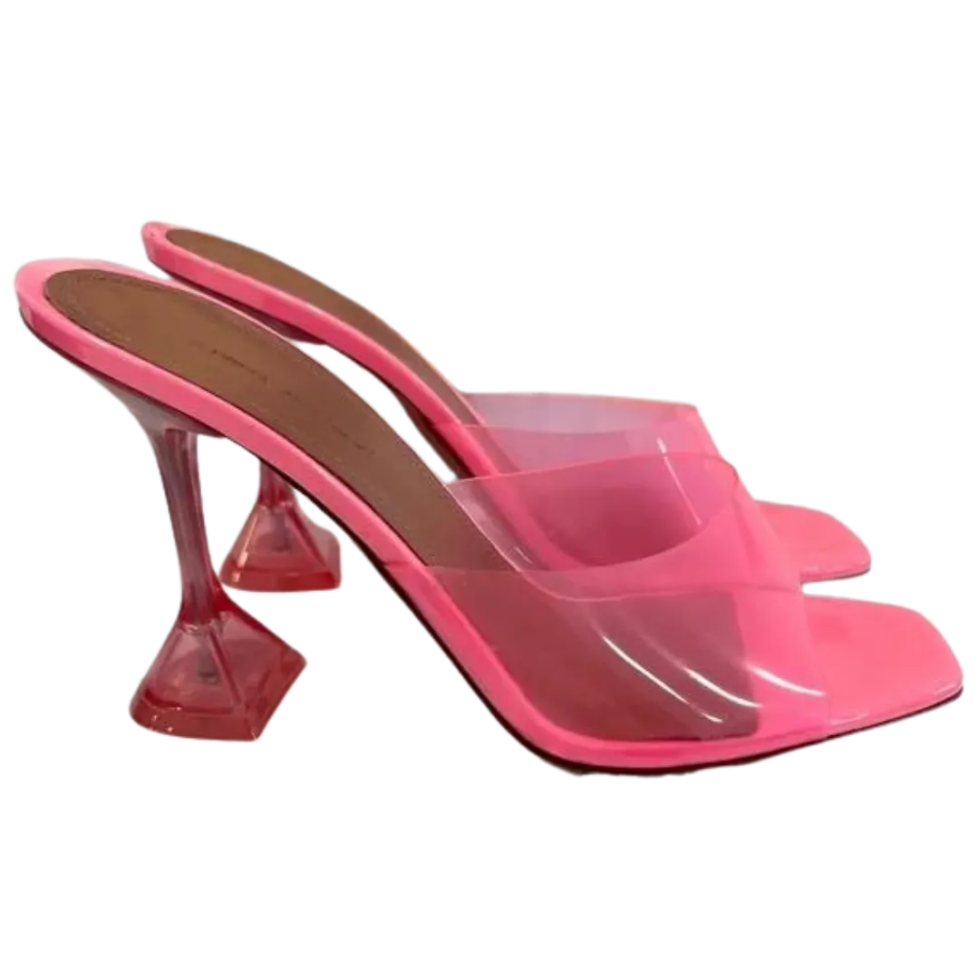 Amina Muaddi Lupita PVC Mules