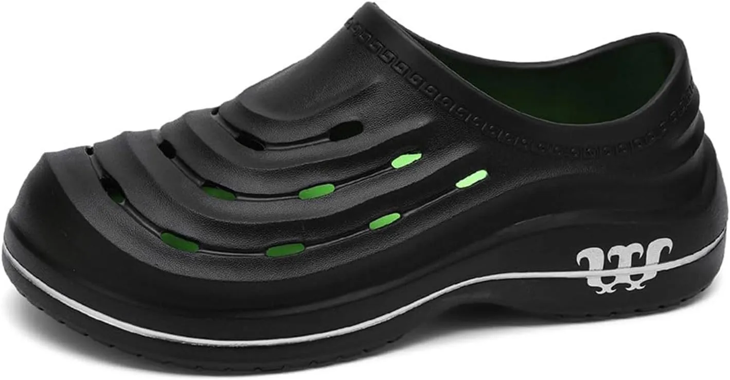 Armadillo Clogs for Nurses Chef Shoes Men Nonslip Work Shoes Women Kitchen Restaurant Slip Resistant Lightweight Waterproof for Food Service Nursing Shoe Casual Walking Footwear Oil Non-Slip Working