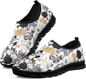 Art Sneakers for Women Slip on Loafers Comfy Non Slip Walking Sneakers for Outdoors Travel Easy to Wear