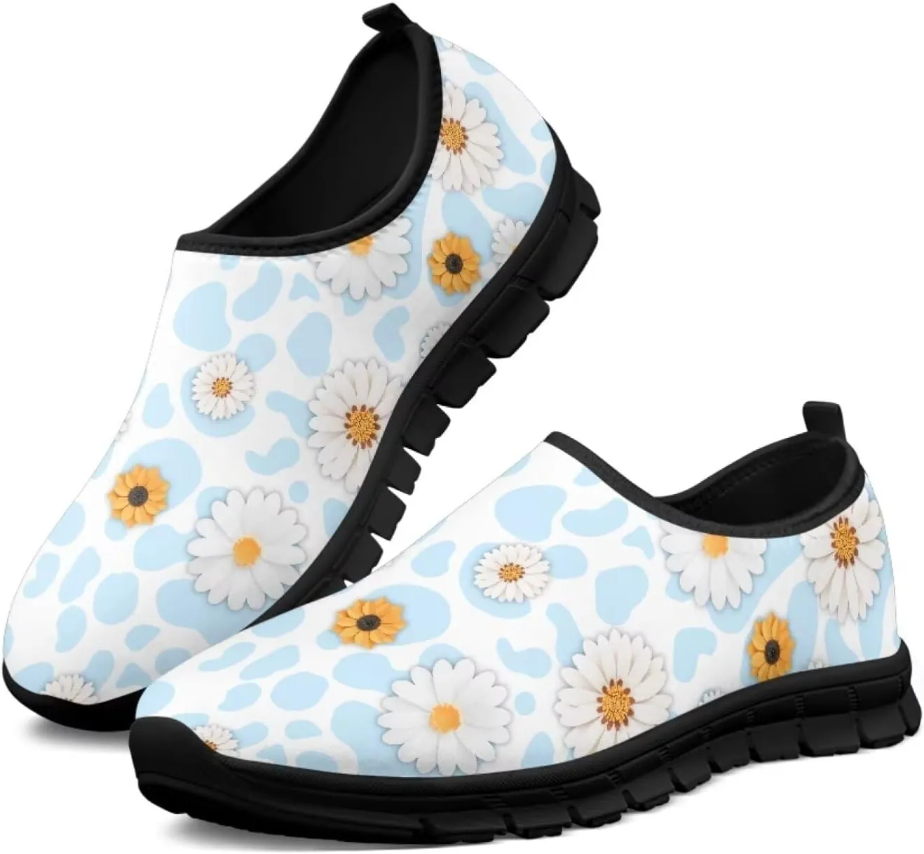 Art Sneakers for Women Slip on Loafers Comfy Non Slip Walking Sneakers for Outdoors Travel Easy to Wear