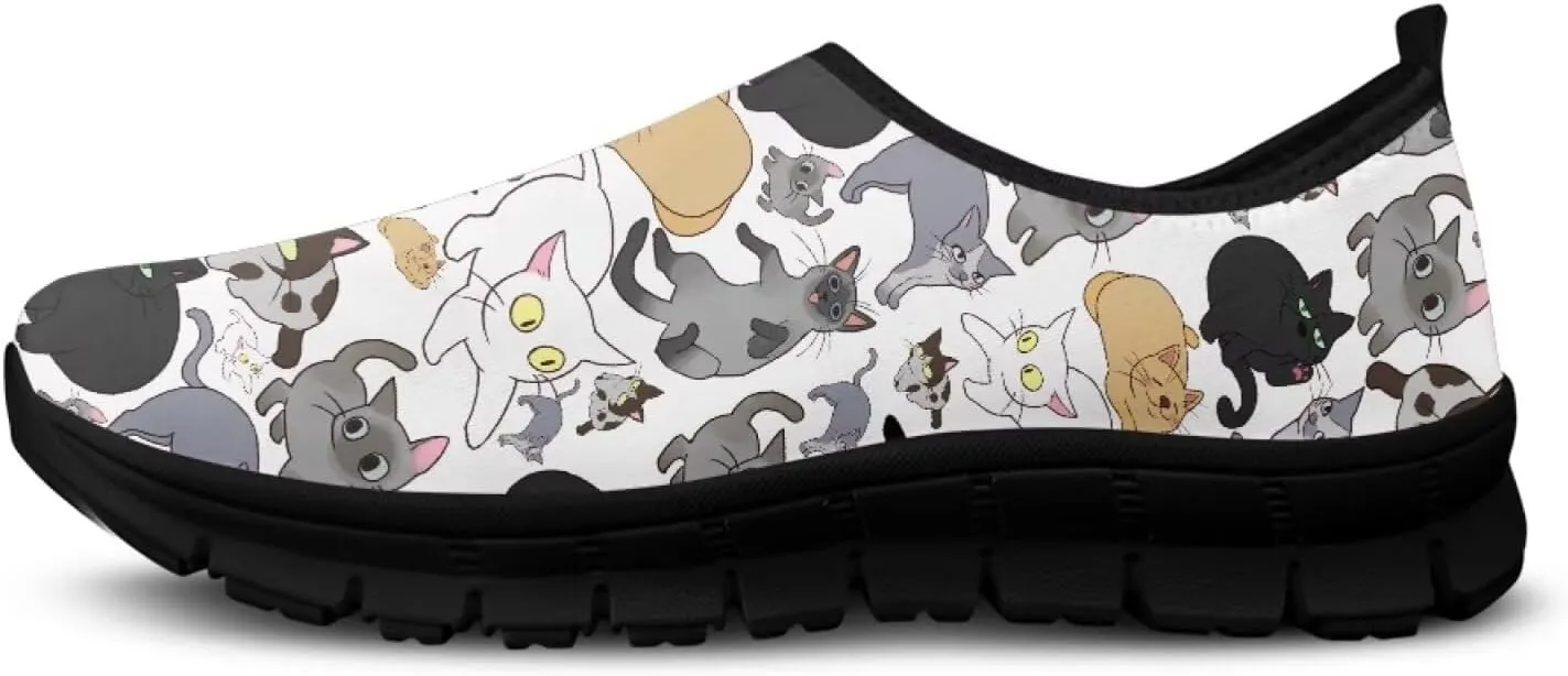 Art Sneakers for Women Slip on Loafers Comfy Non Slip Walking Sneakers for Outdoors Travel Easy to Wear