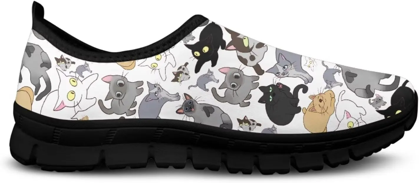 Art Sneakers for Women Slip on Loafers Comfy Non Slip Walking Sneakers for Outdoors Travel Easy to Wear