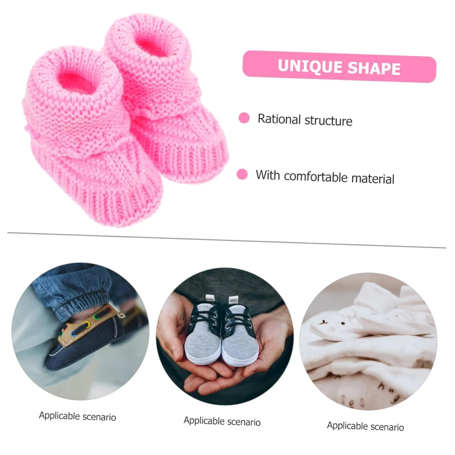 Baby Booties 1 Pair baby winter short boots crochet Thick Shoes infant products crochet shoes toddler Newborn Crochet Shoes handmade to weave woolen shoes Handmade Infant Booties