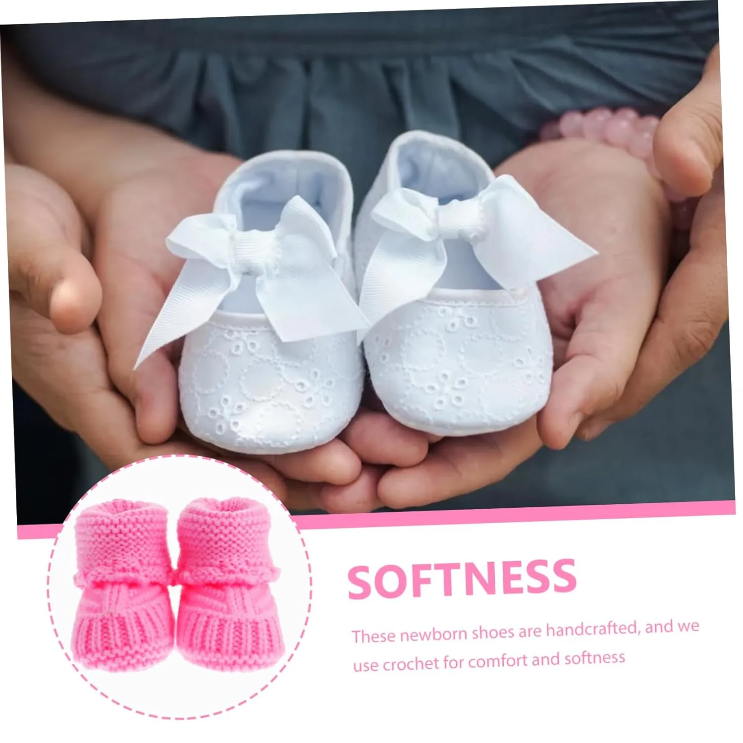 Baby Booties 1 Pair baby winter short boots crochet Thick Shoes infant products crochet shoes toddler Newborn Crochet Shoes handmade to weave woolen shoes Handmade Infant Booties