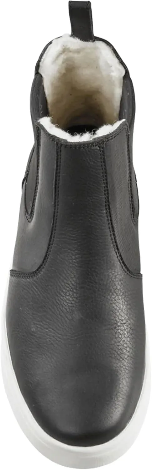 Baffin Men's STRATHCONA Winter Boots | Warm Waterproof Insulated Slip-On Leather Boots with Wool Lining & Slip-Resistant Sole