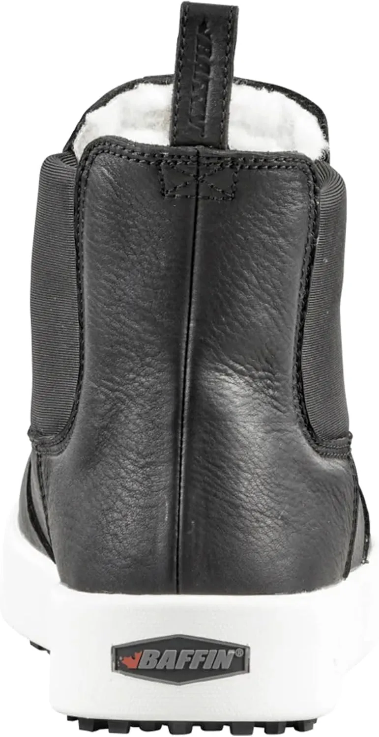 Baffin Men's STRATHCONA Winter Boots | Warm Waterproof Insulated Slip-On Leather Boots with Wool Lining & Slip-Resistant Sole