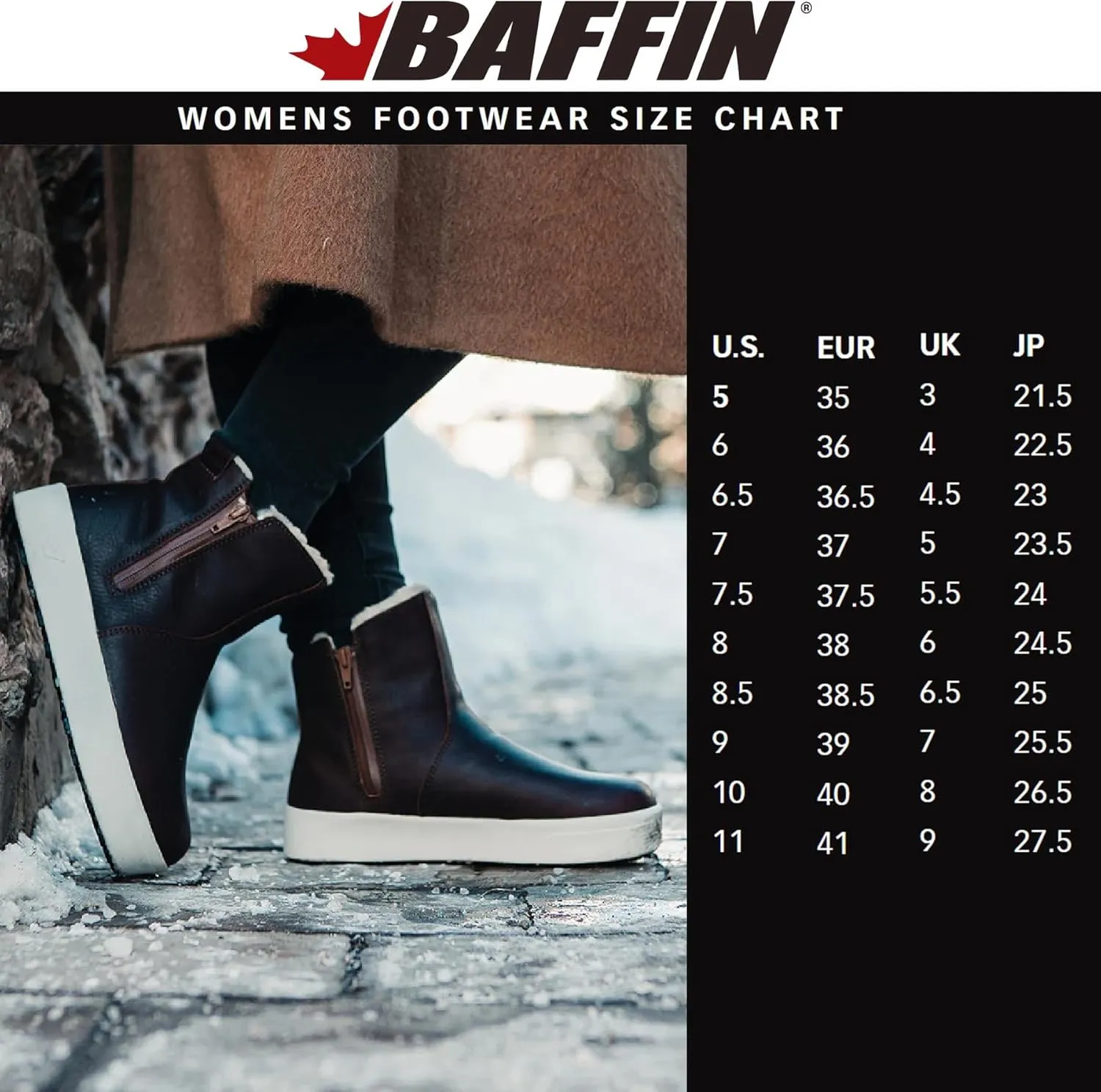 Baffin Women's LIBERTY Mid Waterproof Insulated Breathable Northern-Rated Cold Weather Slip Resistant Winter Snow Boots