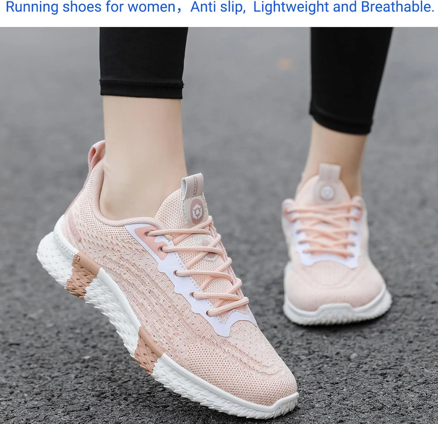 Beita Womens Running Shoes Non Slip Walking Sneakers Breathable Sports Shoes for Gym Travel Work
