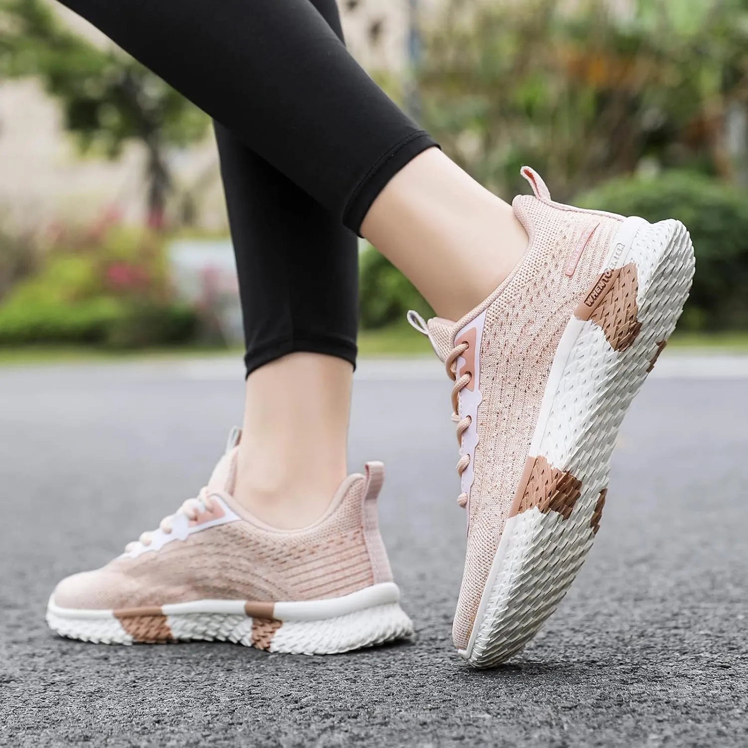 Beita Womens Running Shoes Non Slip Walking Sneakers Breathable Sports Shoes for Gym Travel Work