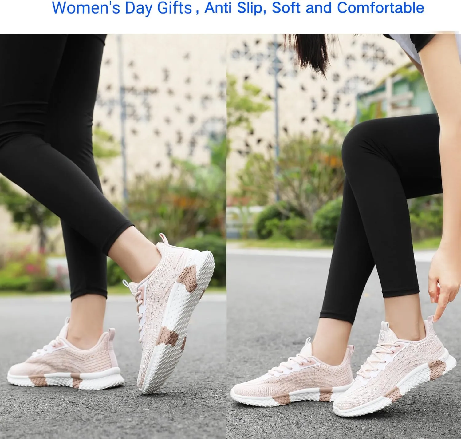Beita Womens Running Shoes Non Slip Walking Sneakers Breathable Sports Shoes for Gym Travel Work