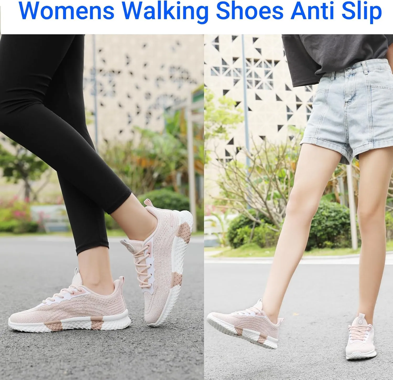 Beita Womens Running Shoes Non Slip Walking Sneakers Breathable Sports Shoes for Gym Travel Work