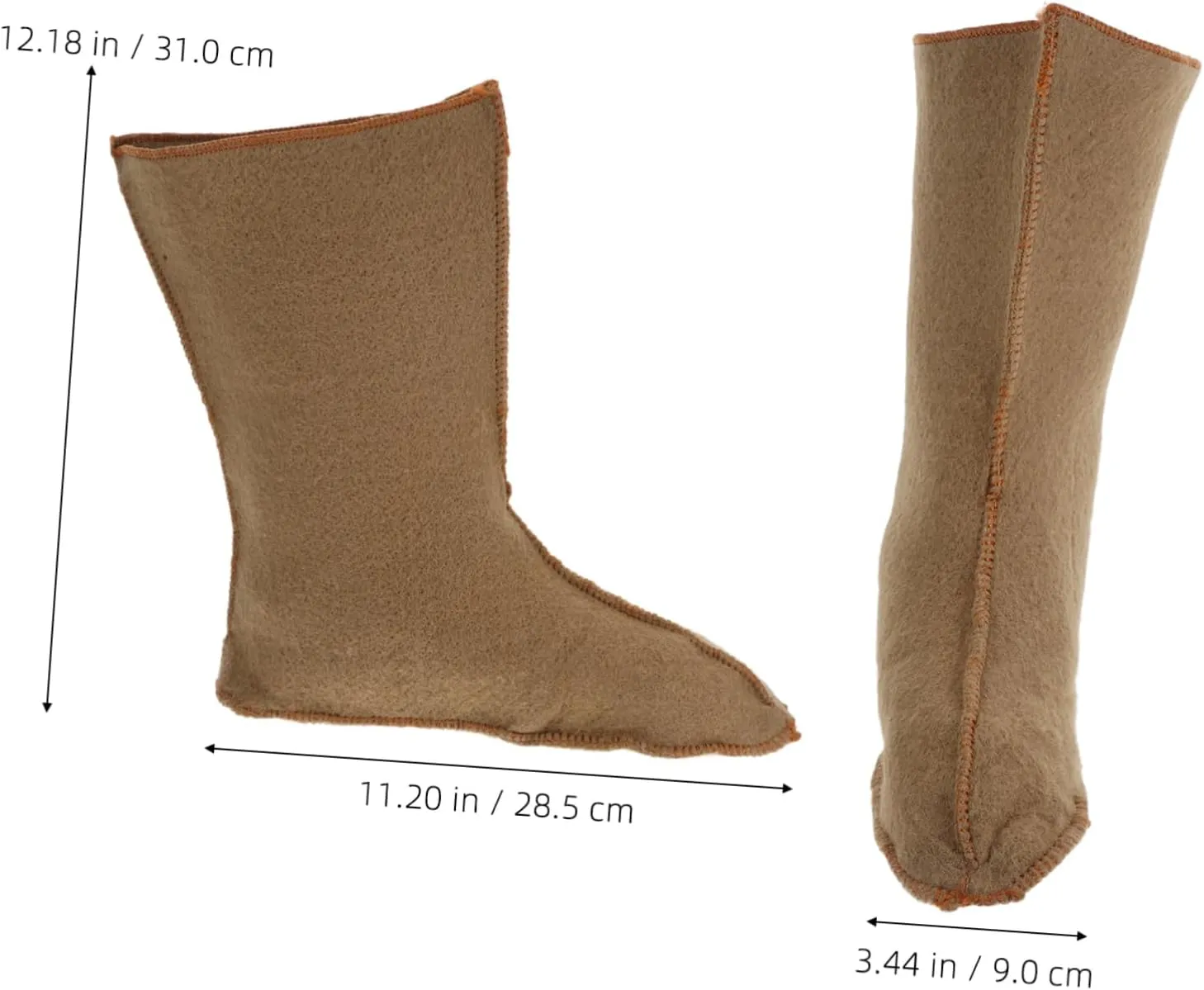 BESPORTBLE Insulated Boot Liners Men's Thick Warm Thermal Socks Waterproof Winter Boot Liners for Hiking Outdoor Activities