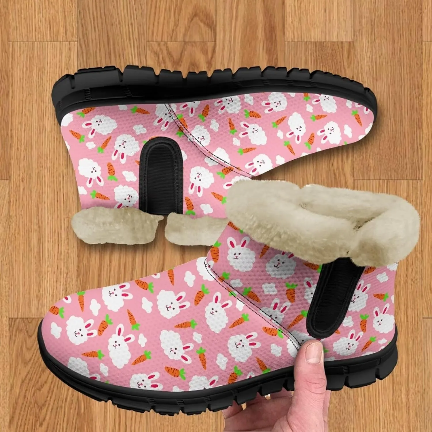 Binienty Womens Snow Boots Winte Fur Lined Cozy Warm Insulated Fuzzy Boots