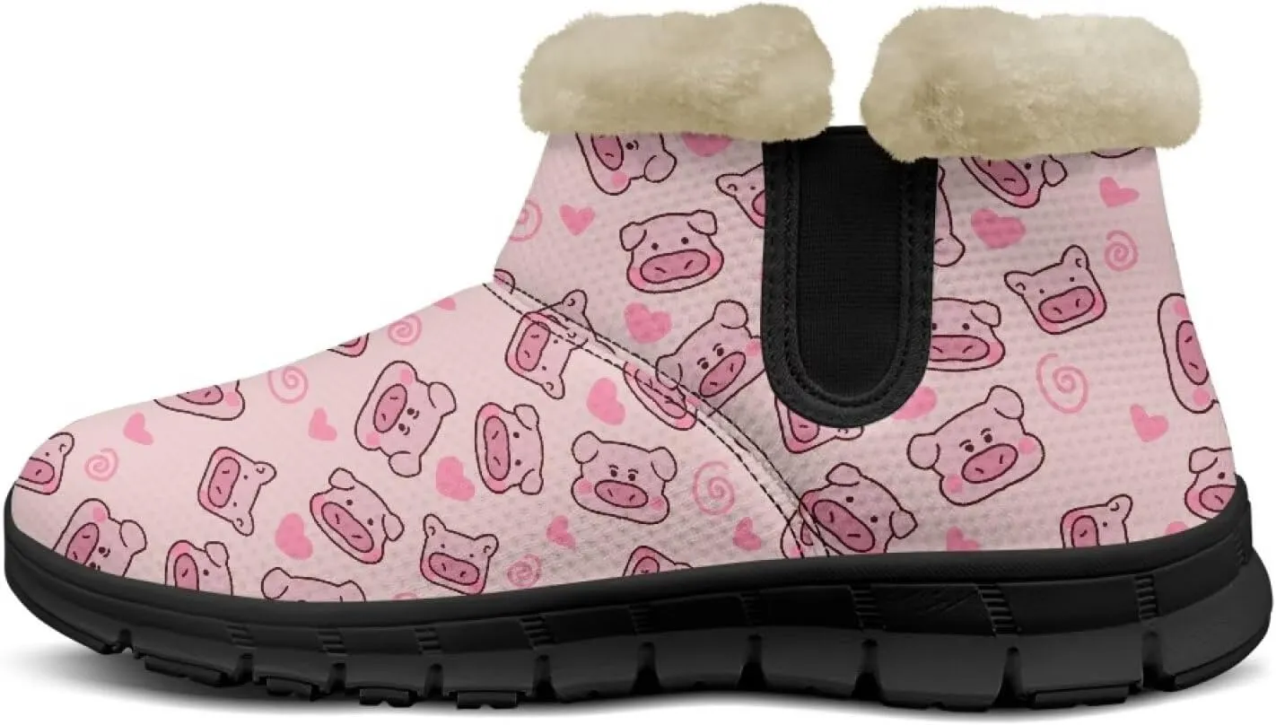 Binienty Womens Snow Boots Winte Fur Lined Cozy Warm Insulated Fuzzy Boots