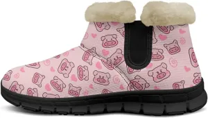 Binienty Womens Snow Boots Winte Fur Lined Cozy Warm Insulated Fuzzy Boots