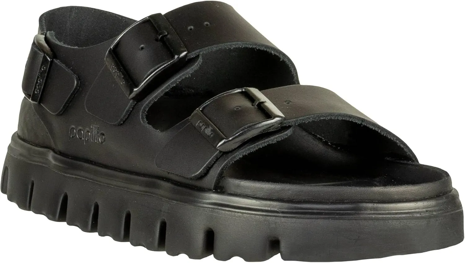 Birkenstock Milano Chunky Leather Sandals - Stylish Platform Sole with Exquisite Nappa Lining, Two Straps, and Adjustable Buckles