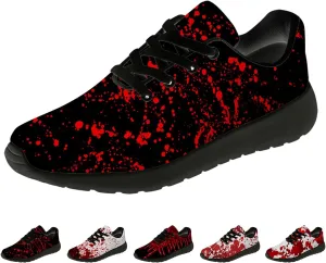 Bloody Shoes for Men Women Running Sneakers Lightweight Tennis Shoes Gifts for Adults Teens