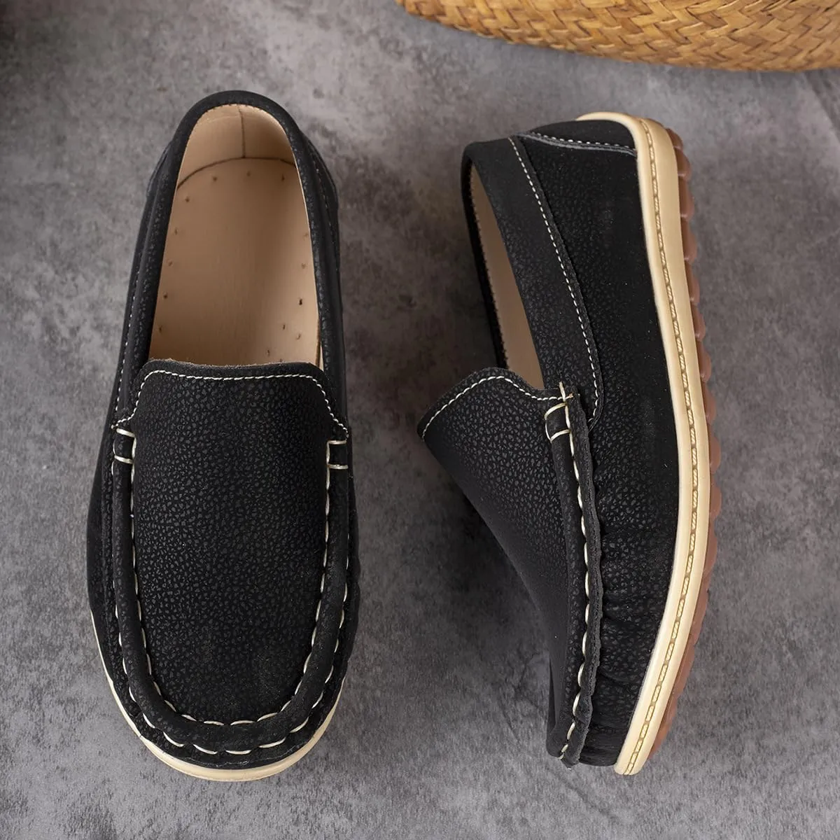 Boys Girls Penny Loafer Casual Slip On Flats Boat Boys Dress Shoes