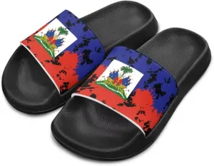 Boys Girls Slides Flag Themed Non-slip Kids Slide Sandals for Beach