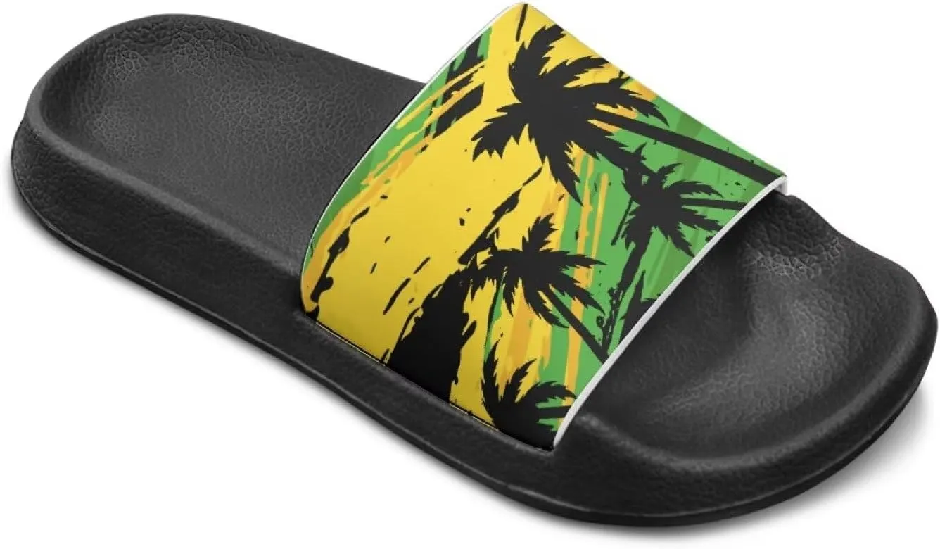 Boys Girls Slides Flag Themed Non-slip Kids Slide Sandals for Beach