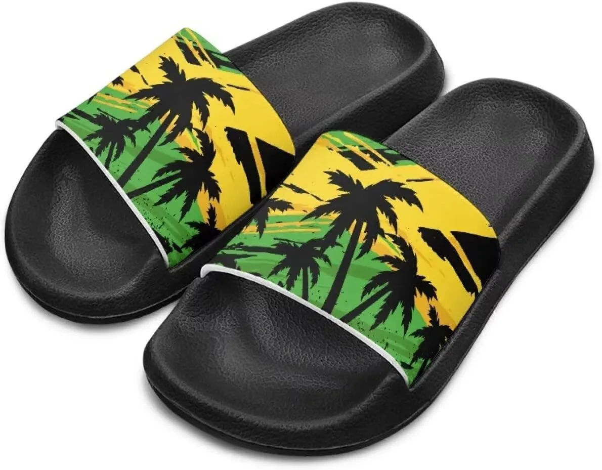 Boys Girls Slides Flag Themed Non-slip Kids Slide Sandals for Beach