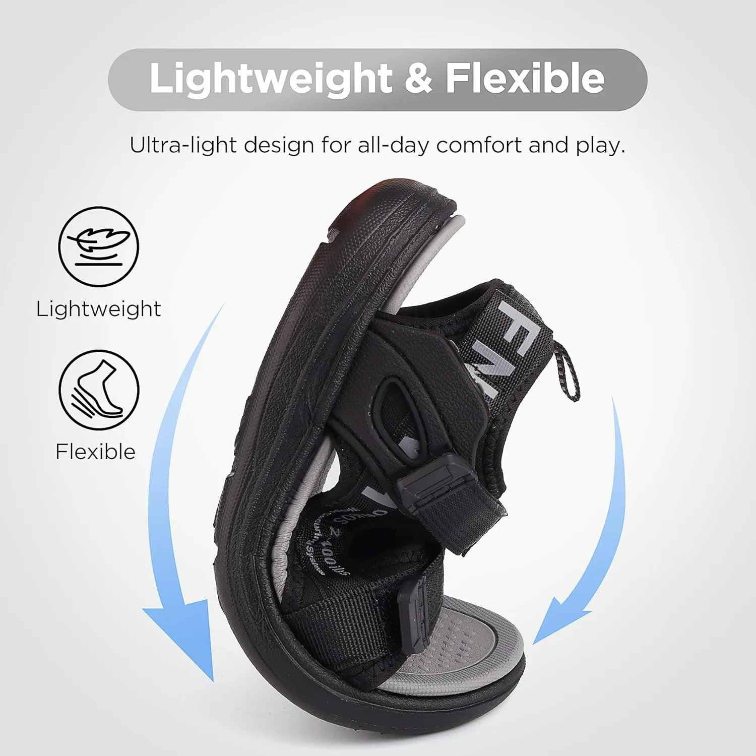 Boys Sandals Kids Summer Sports Hiking Sandals Adjustable Straps for Beach Outdoor Lightweight(Little Kid/Big Kid)
