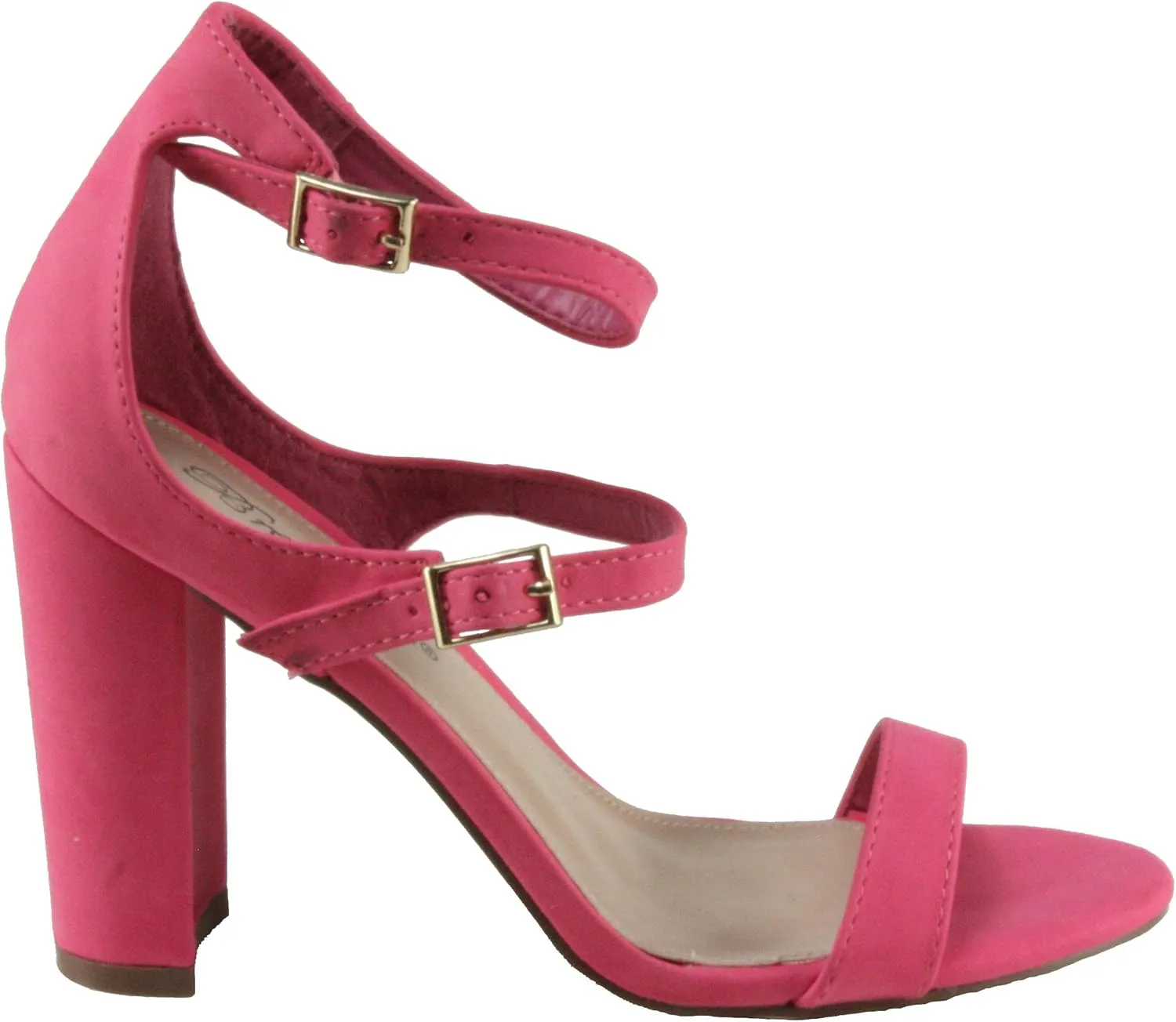 Breckelle's Women's Devie-07 Mary Jane Style Ankle Strap Block High Heel Dress Sandals