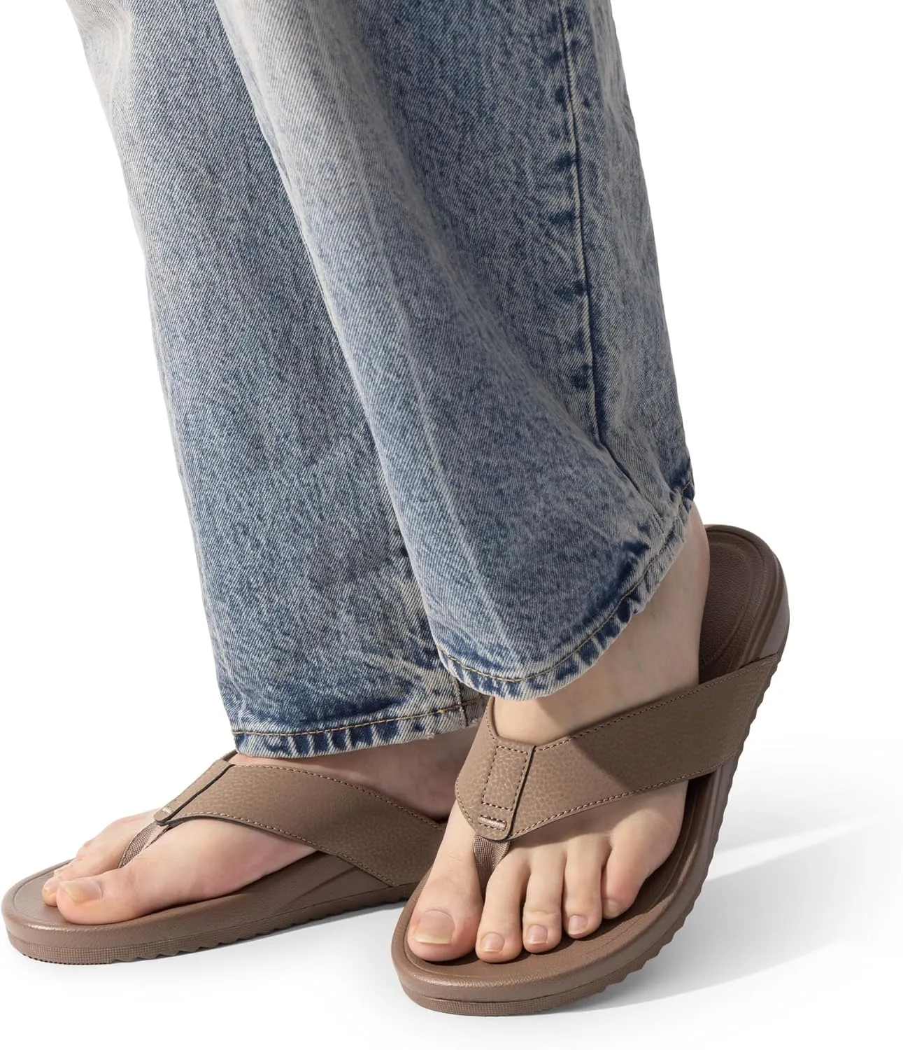 Bruno Marc Men's Flip Flops Thong Sandals Soft Cushion Supportive Footbed Summer Shoes