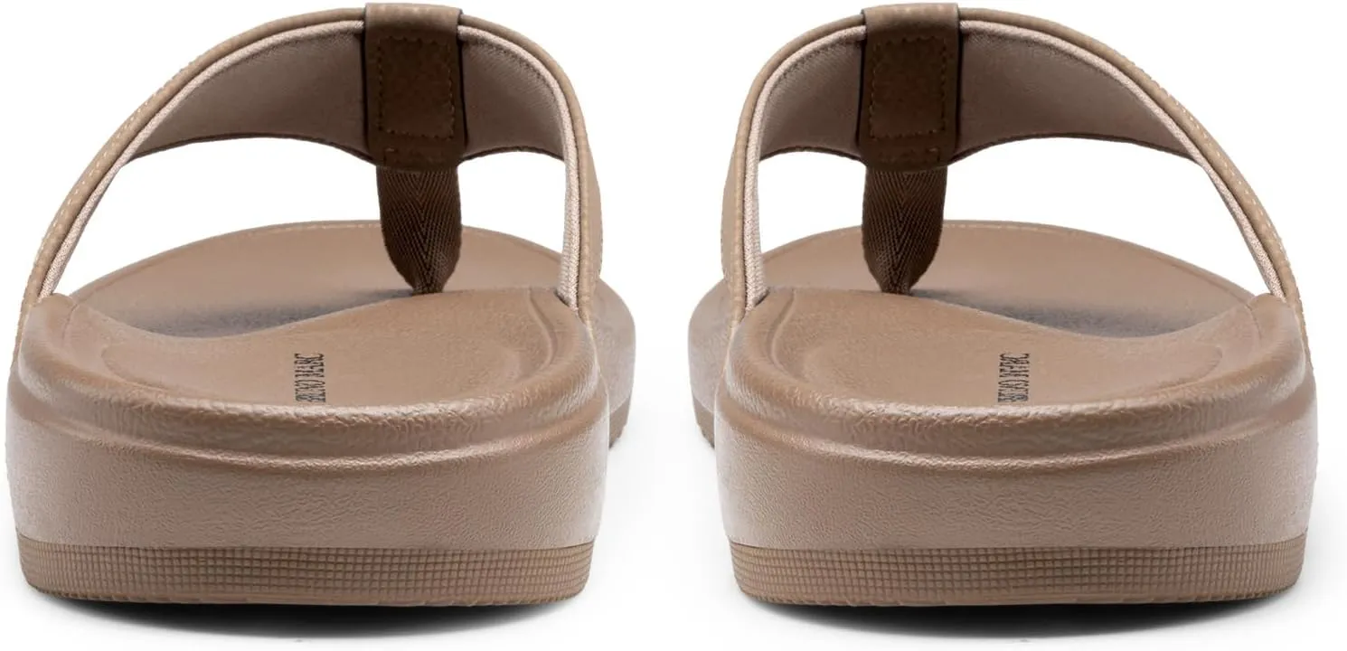 Bruno Marc Men's Flip Flops Thong Sandals Soft Cushion Supportive Footbed Summer Shoes