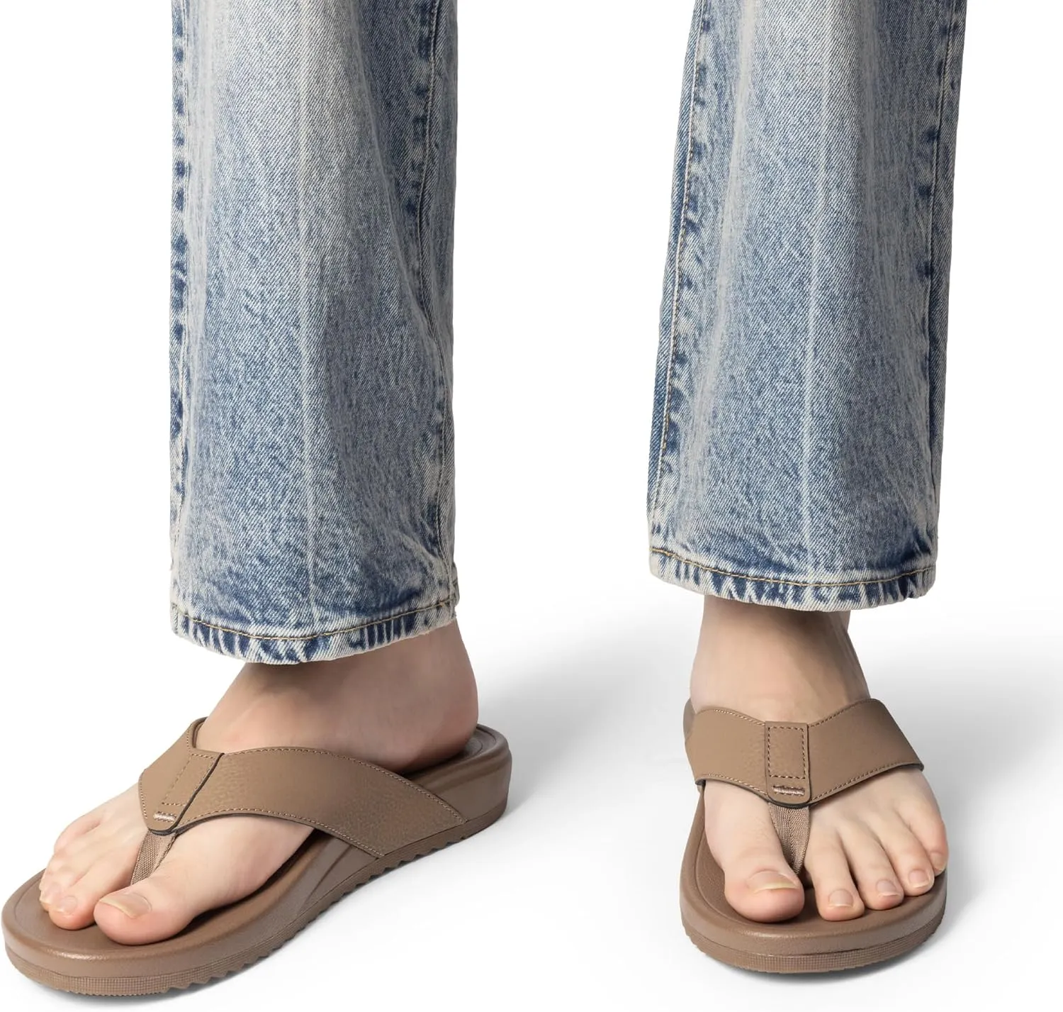 Bruno Marc Men's Flip Flops Thong Sandals Soft Cushion Supportive Footbed Summer Shoes