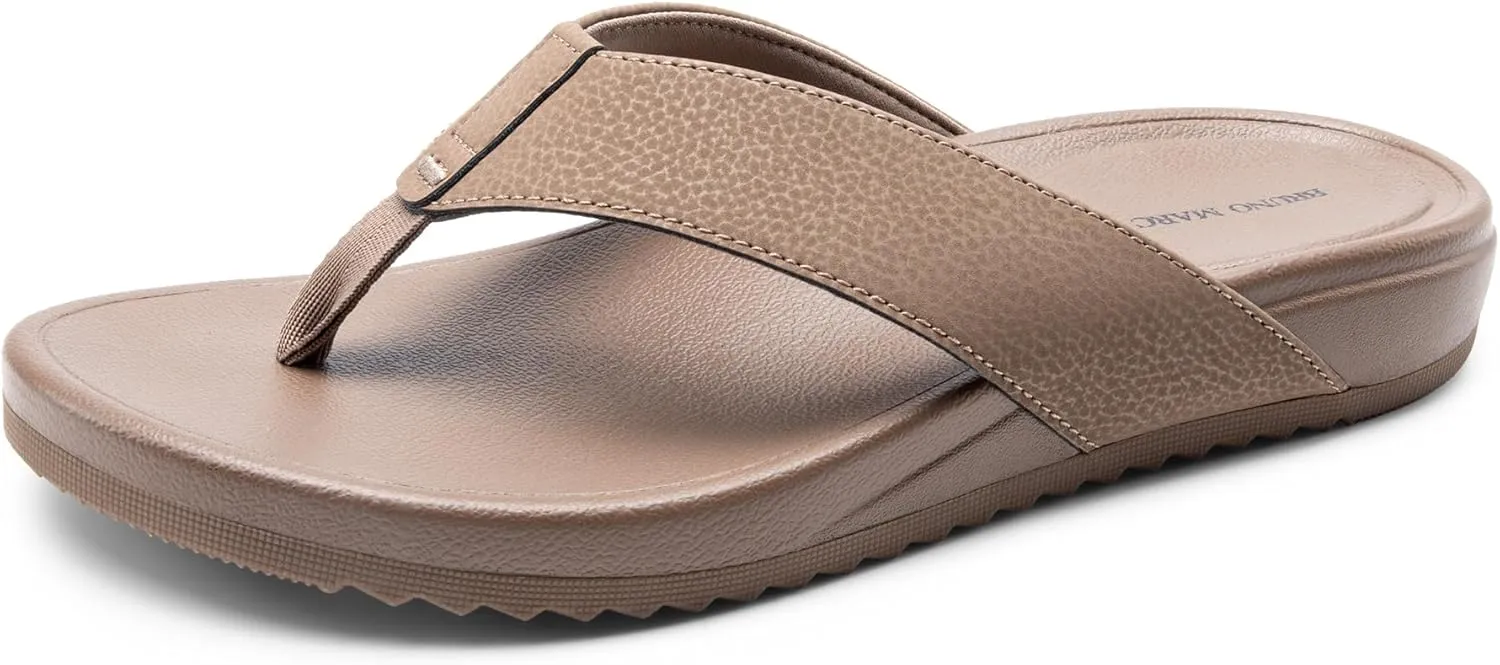 Bruno Marc Men's Flip Flops Thong Sandals Soft Cushion Supportive Footbed Summer Shoes