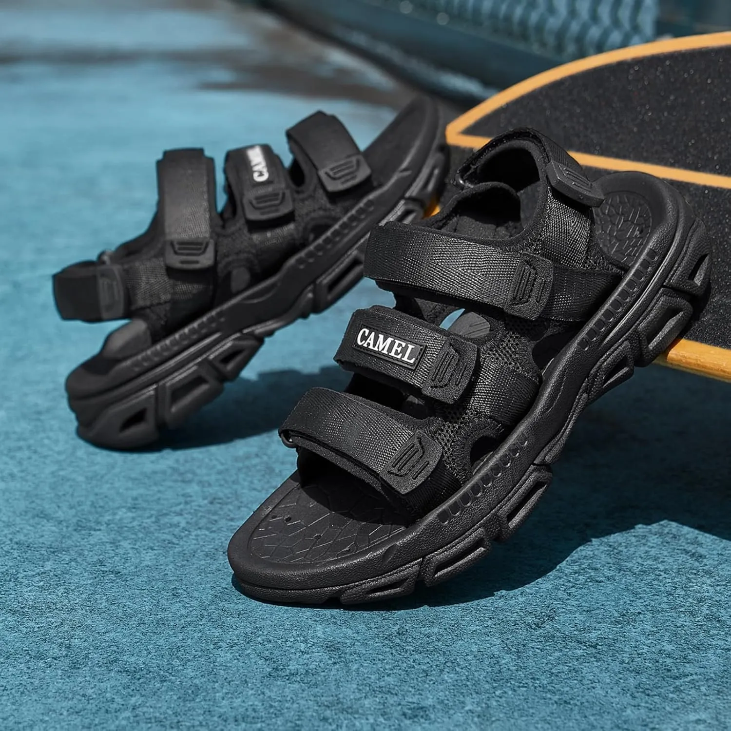 CAMEL CROWN Men's Sandals Hiking Water Sports Sandles Arch Support Summer Sandals with Adjustable Strap