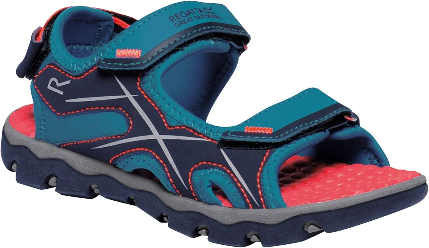 Childrens/Kids Kota Drift Sandals (13 Little Kid) (Enamel/Fiery Coral)