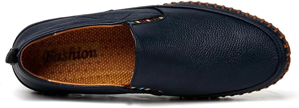 CHUUMEE Men's Penny Loafers Moccasin Driving Shoes Slip on Flats Boat Shoes Handmade Men's Casual Shoes