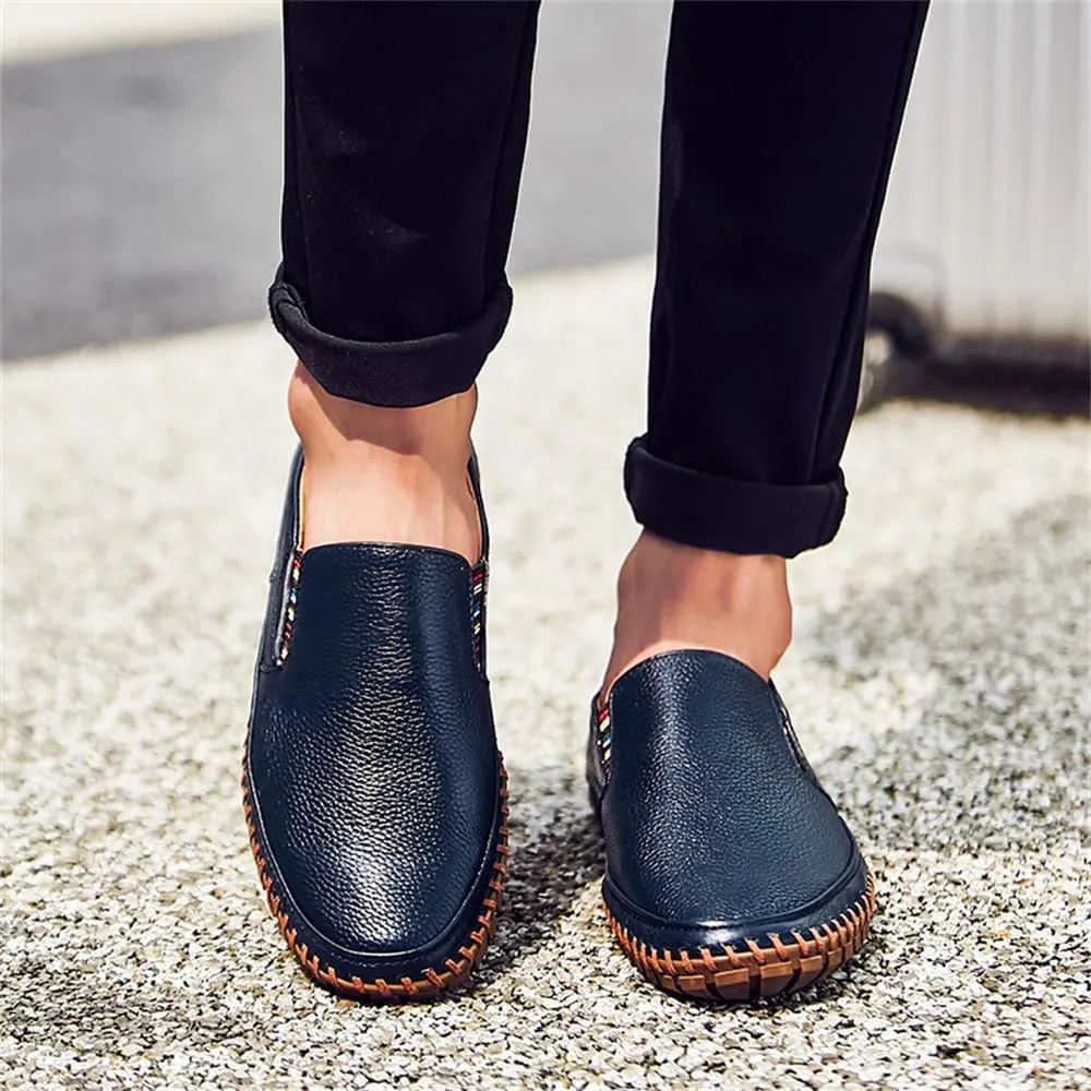 CHUUMEE Men's Penny Loafers Moccasin Driving Shoes Slip on Flats Boat Shoes Handmade Men's Casual Shoes