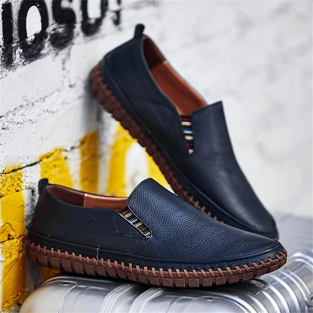 CHUUMEE Men's Penny Loafers Moccasin Driving Shoes Slip on Flats Boat Shoes Handmade Men's Casual Shoes