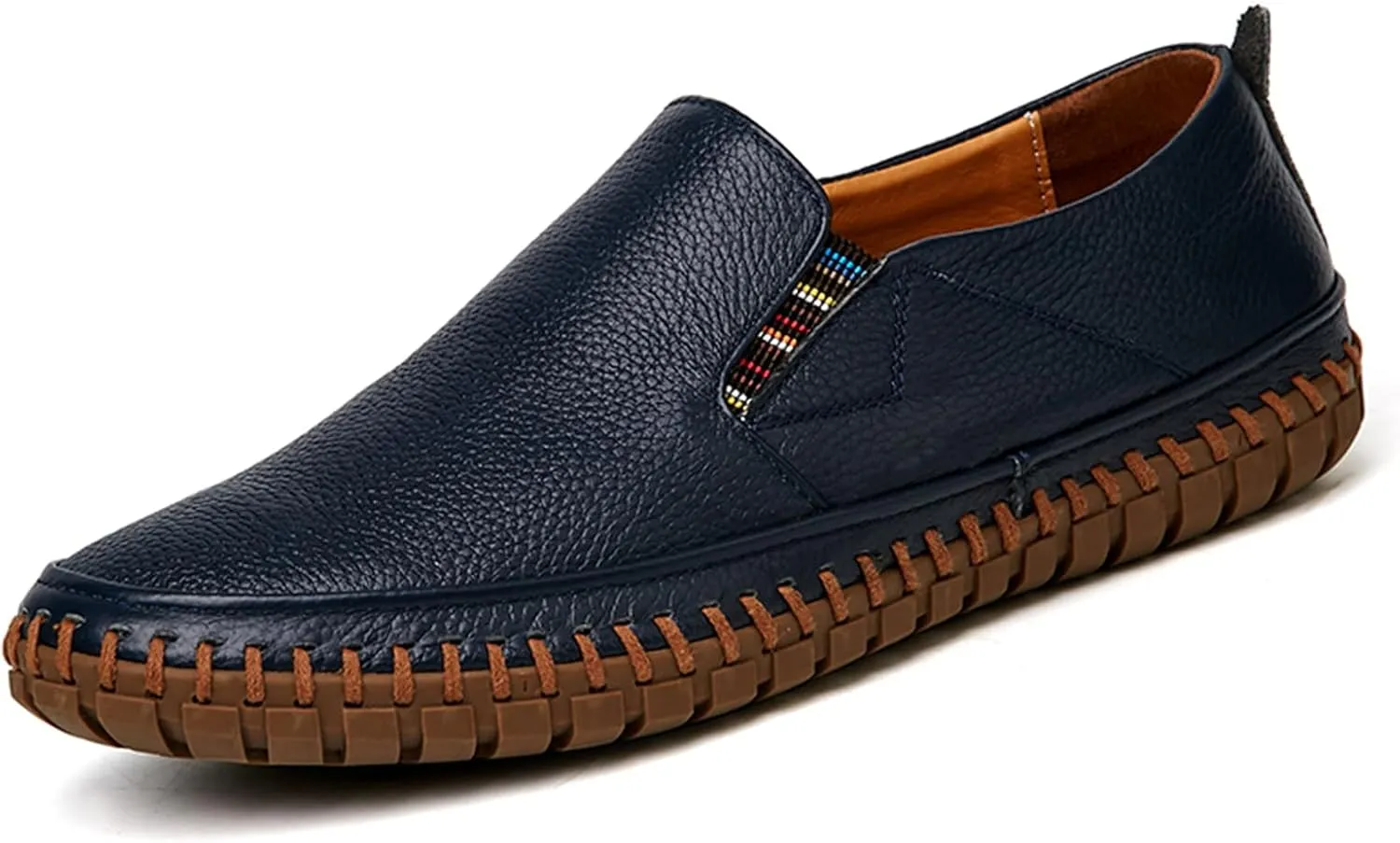 CHUUMEE Men's Penny Loafers Moccasin Driving Shoes Slip on Flats Boat Shoes Handmade Men's Casual Shoes