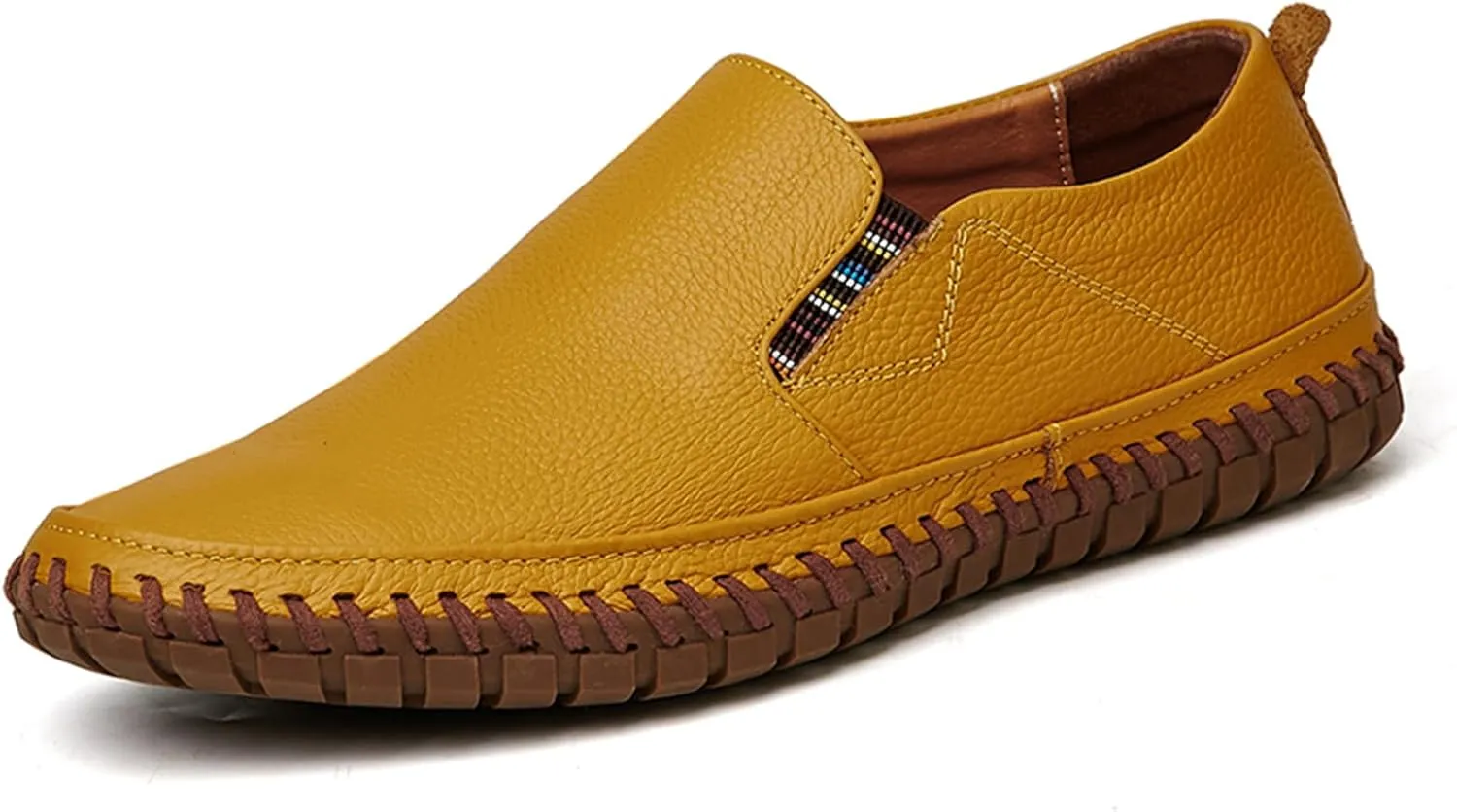 CHUUMEE Men's Penny Loafers Moccasin Driving Shoes Slip on Flats Boat Shoes Handmade Men's Casual Shoes