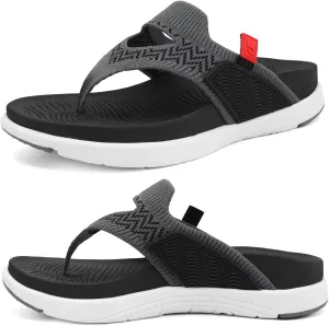 COFACE Womens Fashion Orthotic Flip Flops Recovery Walking Lightweight Athletic Thick Yoga Mat Cushion Thong Sandals With Comfortable Plantar Fasciitis Arch Support