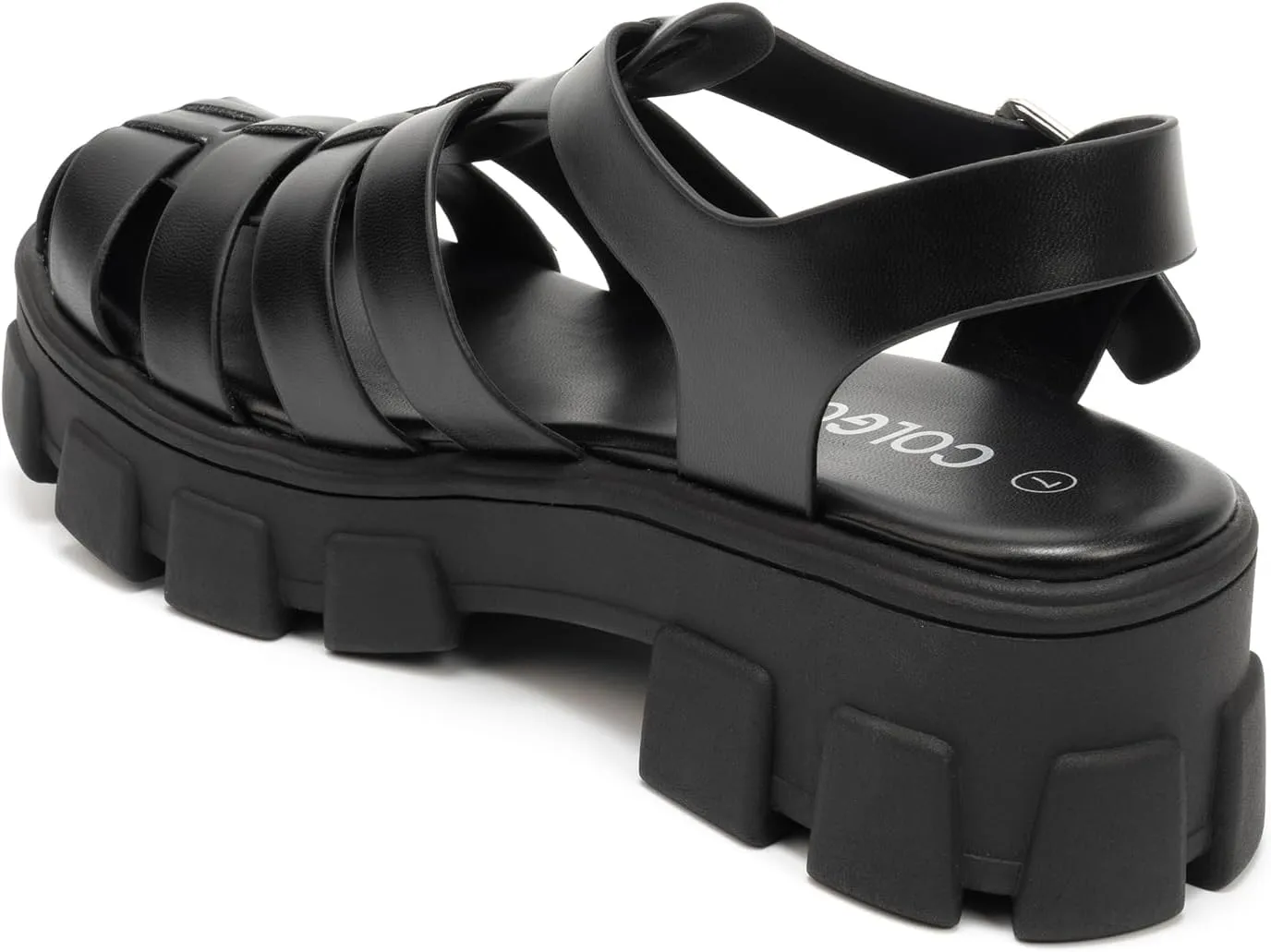 Colgo Womens Platform Wedge Sandals Chunky Block Heeled Adjustable Buckle Fisherman Sandals for Summer