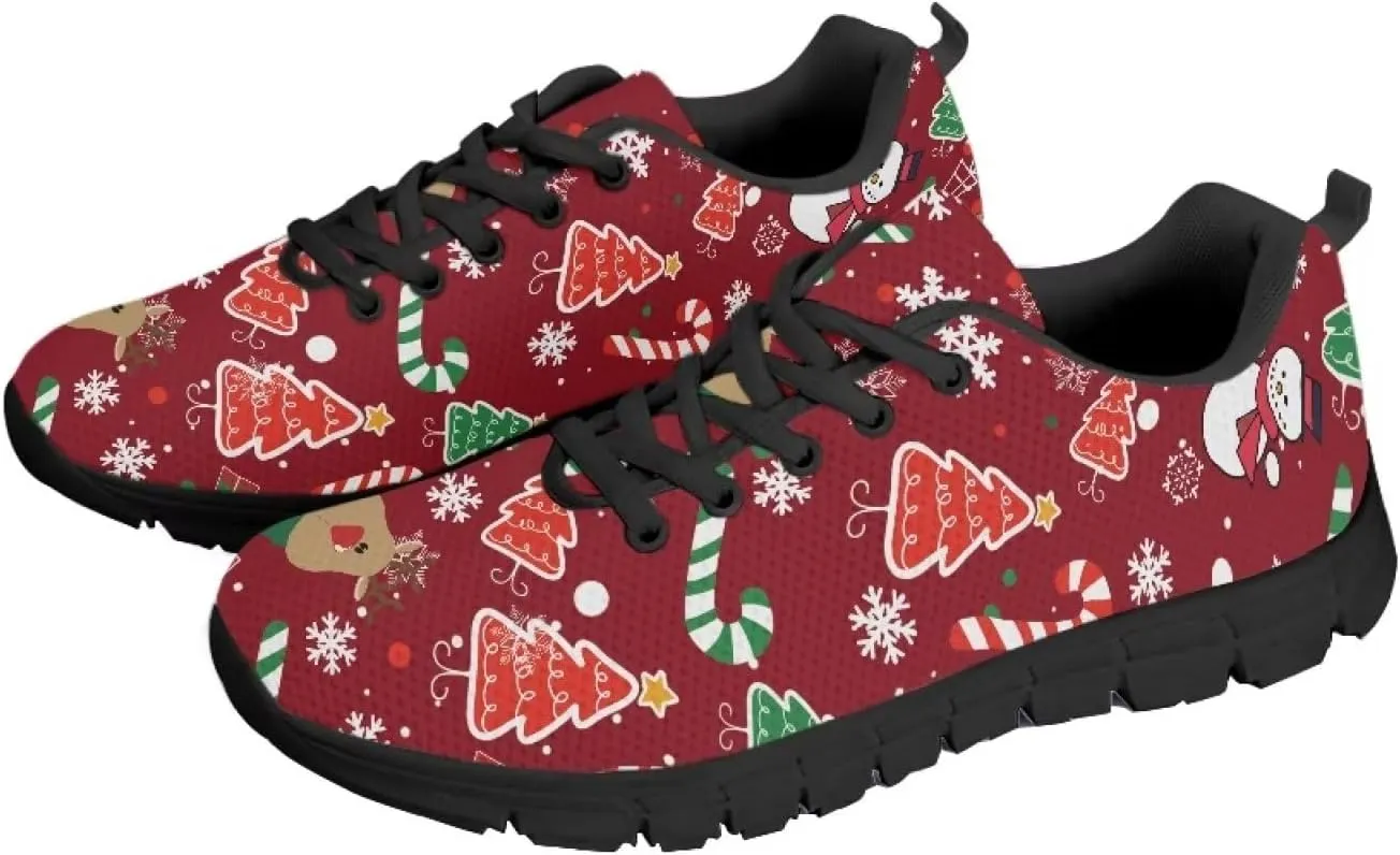 Coloranimal Road Running Sneakers for Unisex Women Men Lace-up Athletic Trainers Footwear