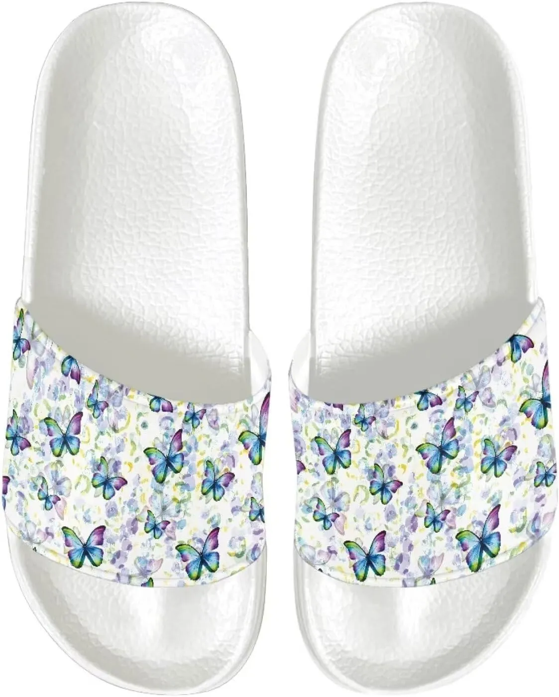 Comfy Slides for Women Supportive Walking Size 6-13.5 White