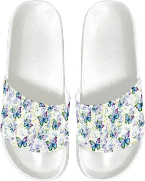 Comfy Slides for Women Supportive Walking Size 6-13.5 White
