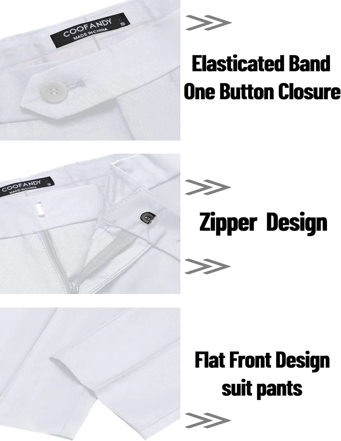 COOFANDY Men's 2 Piece Suits Classic Fit 2 Button Dress Suits Tuxedo Jacket Blazer for Wedding Business Dinner Prom