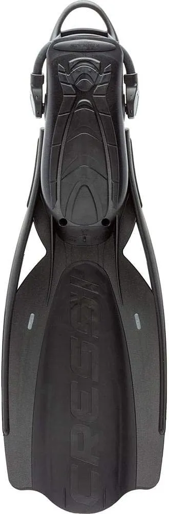 Cressi Adult Open Heel Fins with Elastic Bungee Strap for Scuba Diving - Strength, Power, Comfort, Aesthetics, Lightness - Thor EBS: Made in Italy